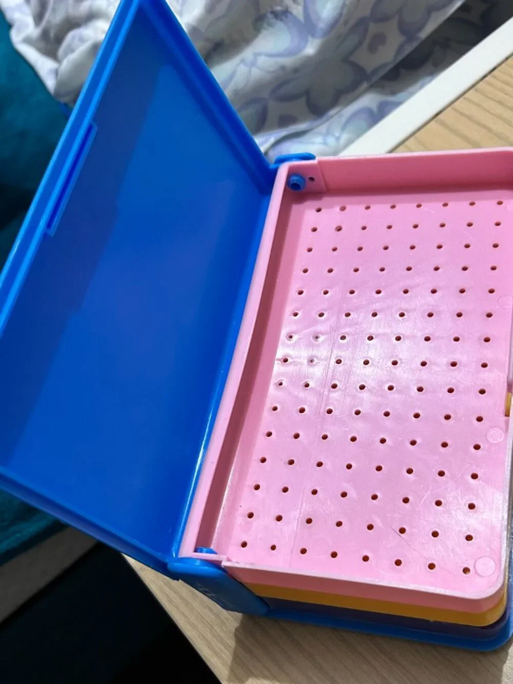 Vintage 1988 Emson Jewelry Keeper Book Style Plastic Organizer Travel Case 80s